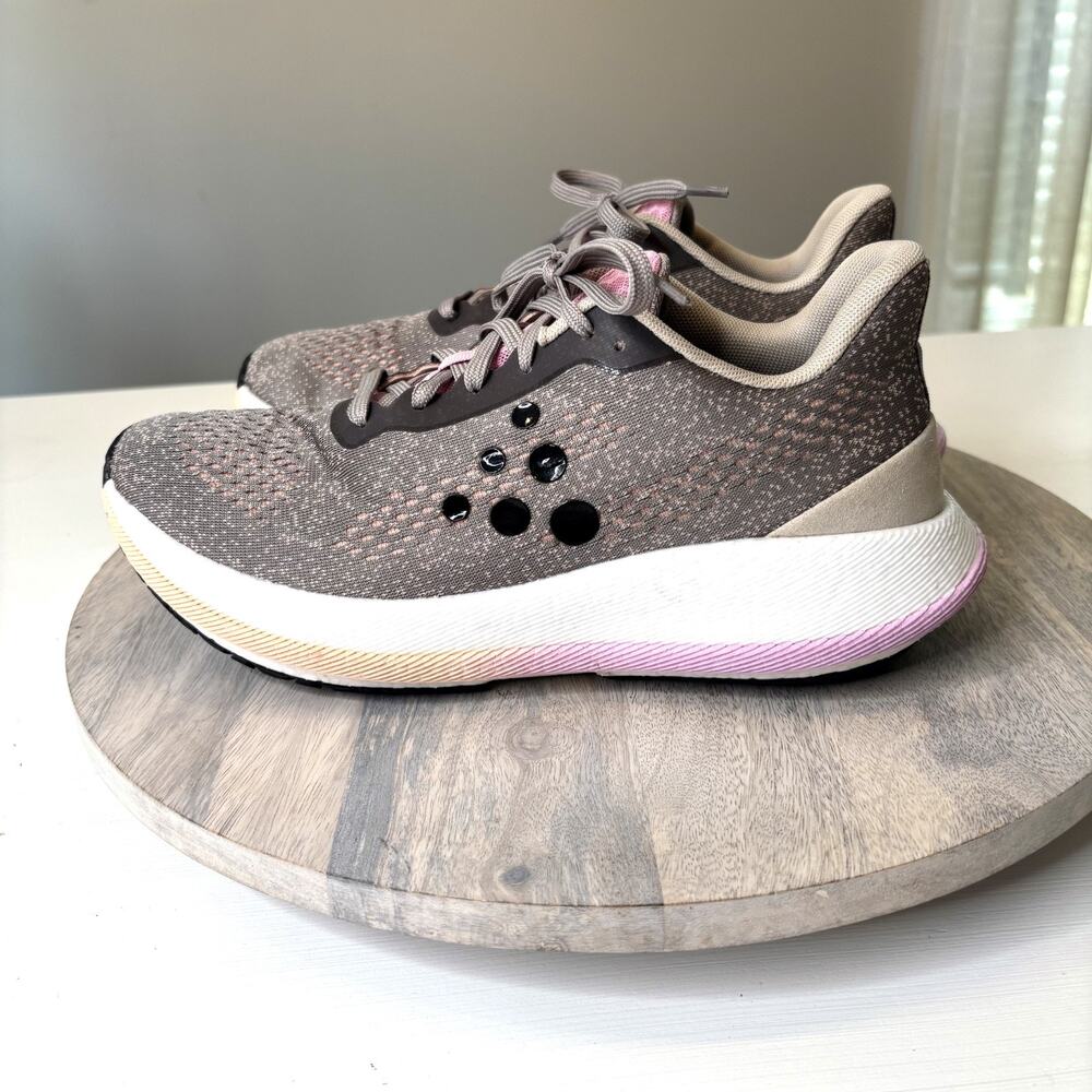 Craft Pacer Running Shoes Women’s 9.5 Gray Pink Performance Trainers Lightweight - Picture 2 of 9